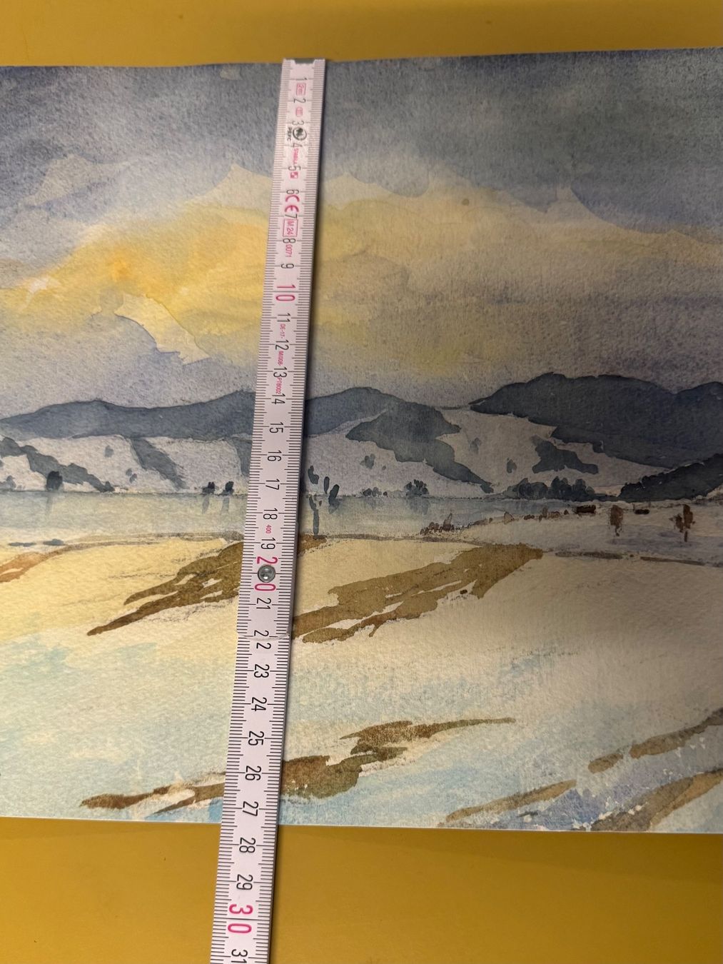 Gemälde: Aquarell Hand signiert Bild – Gebraucht aus Schlieren von Freundlich02 4