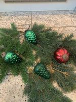 Konvolut wunderschöner antike Biedermeier Christbaumkugeln