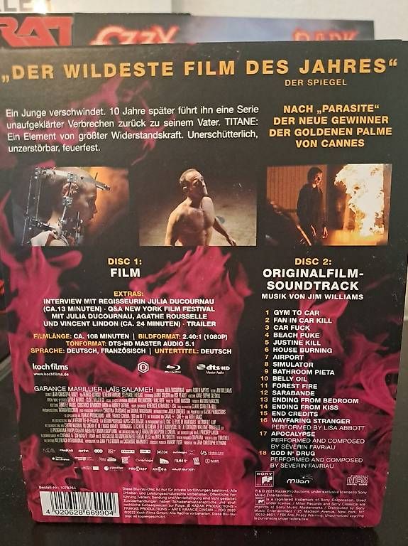 Tutti i DVDs: TITANE Blu-ray Steelbook – Usato da Zürich venduto da Andri878 1