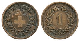 1 Rappen 1853  /176