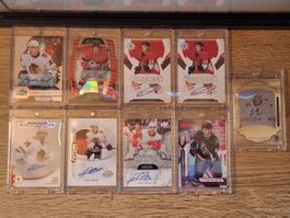 Collection 9x NHL Auto Limited 1/1 Suter Edjsell Zadina ecc.