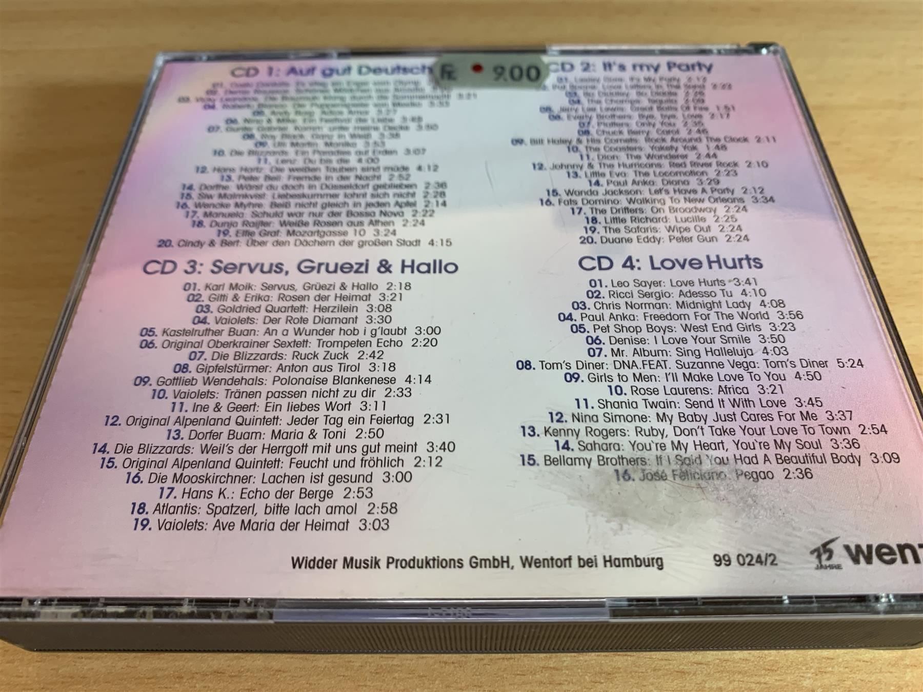 CD: 75 Original Top-Hits - Wenz - 4 CD – Usato da Rikon im Tösstal venduto da Alpenmutz 1