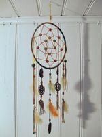 Traumfänger Indianer Dreamcatcher reich verziert Handarbeit
