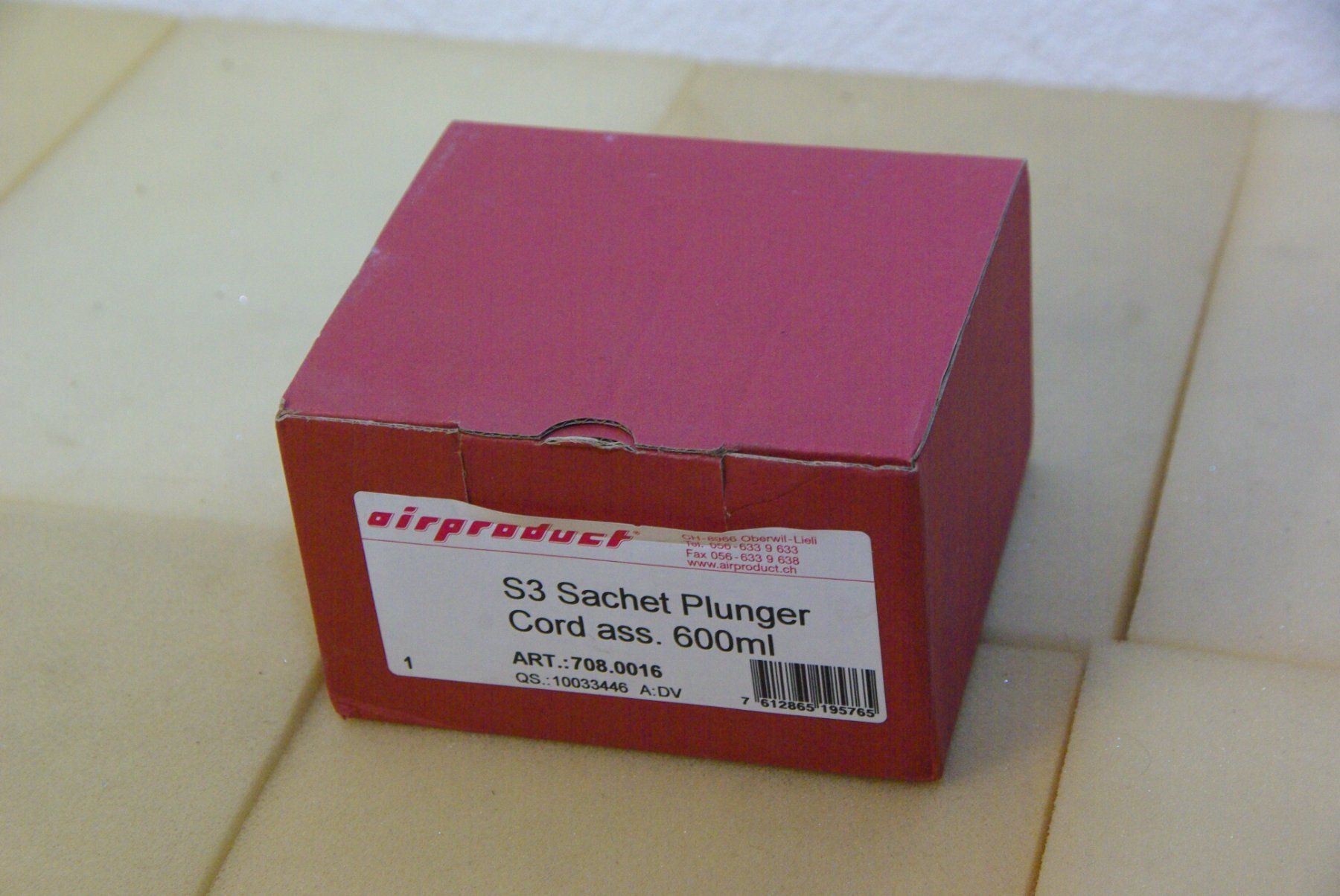 Altro per industria metallurgica: S3 Sachet Plunger, Cord ass.600ml – Nuovo e nell'imballaggio originale da Herisau venduto da Cevianer1844