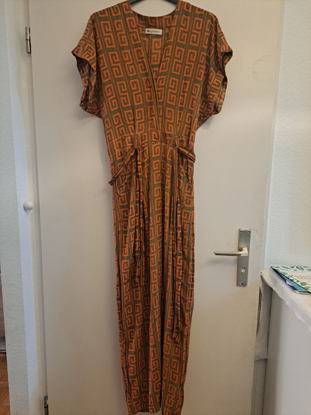 Tute: Combinaison Genesis imprimé géométrique orange vert taille M – Usato da Chêne-Bourg venduto da mar_p5n7 1