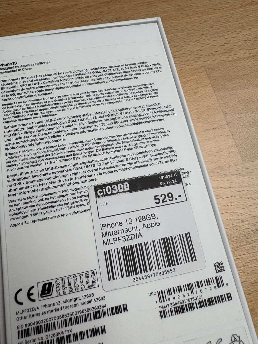 Apple Handys / Smartphones: iPhone 13, Midnight, 128GB, avec boite et cable – Gebraucht aus Fontaines NE von madamezo 6