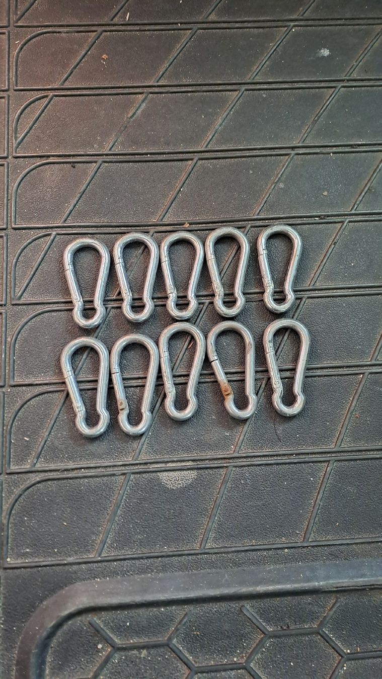 Attrezzatura da arrampicata: 10 Karabiner Haken 60 mm – Usato da Schattdorf venduto da quota1000
