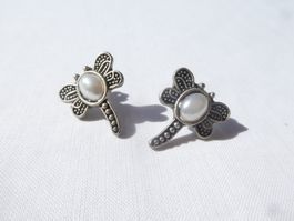Ohrstecker, Libelle, Modeschmuck; Länge 2cm