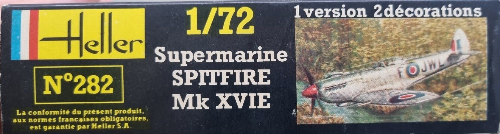Heller Kit di modellismo & Modellini statici: 1/72 Heller Spitfire MK XVI E (282) – Usato da Grand-Lancy venduto da LFW 1