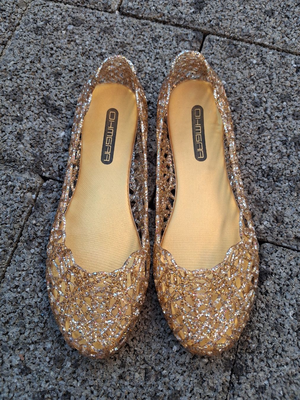 Scarpe da donna: Damen/Mädchen Ballerinas Gold Grösse 36 – Usato da Roggliswil venduto da buechi82