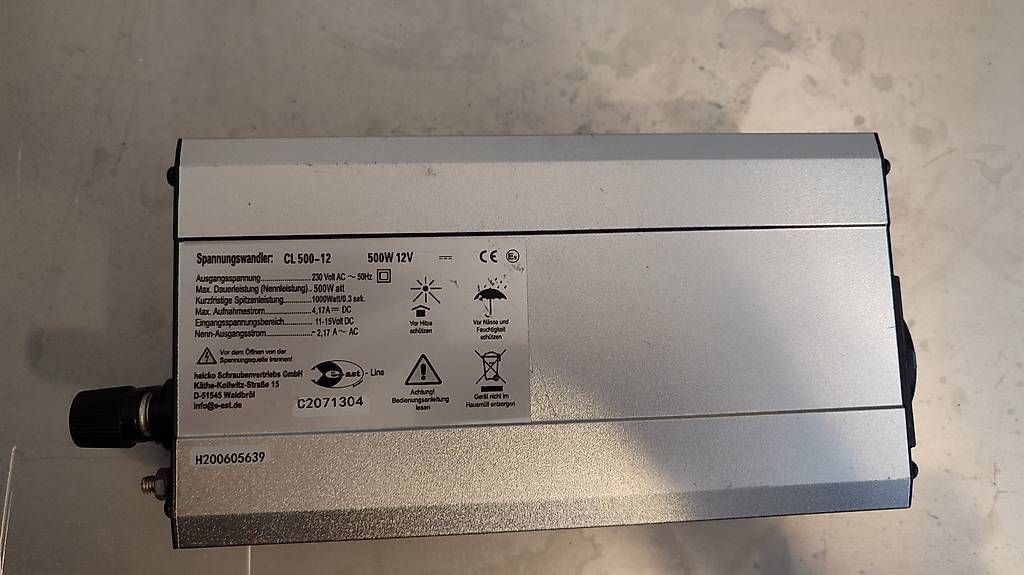 Inverter: E-Ast CL 500-12 Wechselrichter 500 W – Usato da Dornach venduto da boj_5kz2 1
