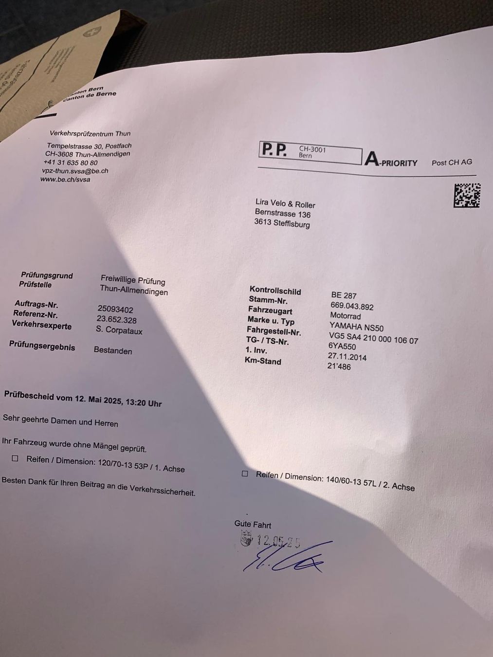 Yamaha Scooter: schöner aerox  – Usato da Oberentfelden venduto da jamsdean 1