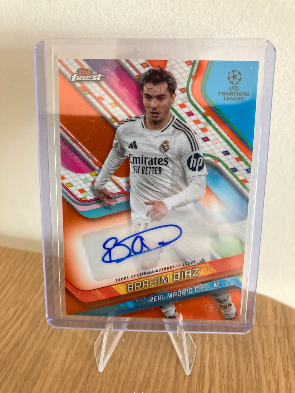 Topps Cartes à collectionner: Topps Finest UEFA 24-25 - Brahim Diaz Auto /25 – D'occasion à La Tour-de-Peilz par Tyalos_Cards