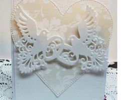 Stanzschablone Nr.596, Hochzeit,Ring,Taube (Sizzix geeignet)