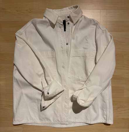 Hemd Zara weiss aus Jeansstoff Grösse S