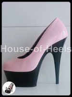 Escarpins Pleaser Delight-685 36 talon 15cm plateau 5cm viny