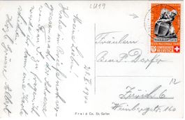 VÖGELINSEGG SPEICHER KANTON APPENZELL BUNDESFEIERMARKE 1940