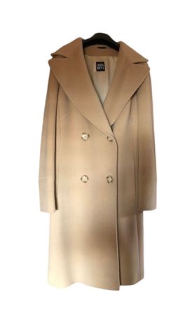 Manteau laine beige