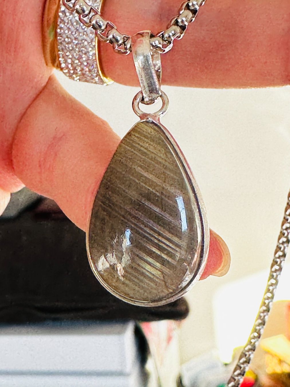 Catenine: Labradorite necklace – Nuovo e nell'imballaggio originale da Genève venduto da AGBERG 6