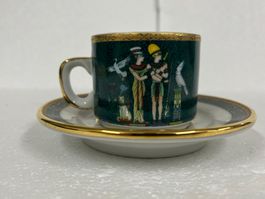 Porzellan Tasse mit Unterteller Ägypten