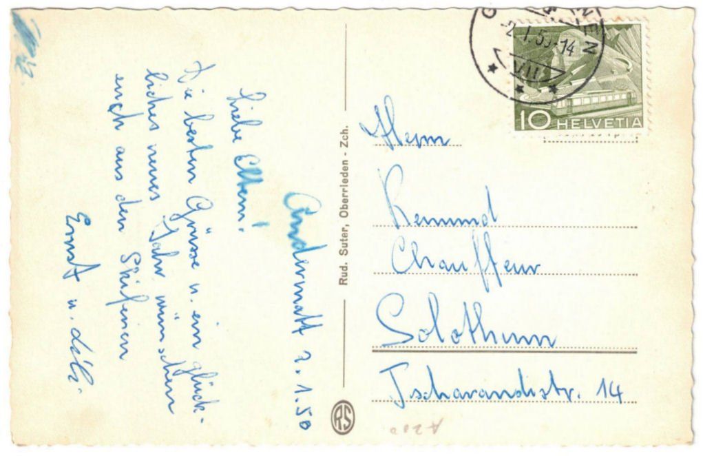 Cartoline postali: Andermatt - Skilift Nätschen – Usato da Binningen venduto da Mountainrider 1