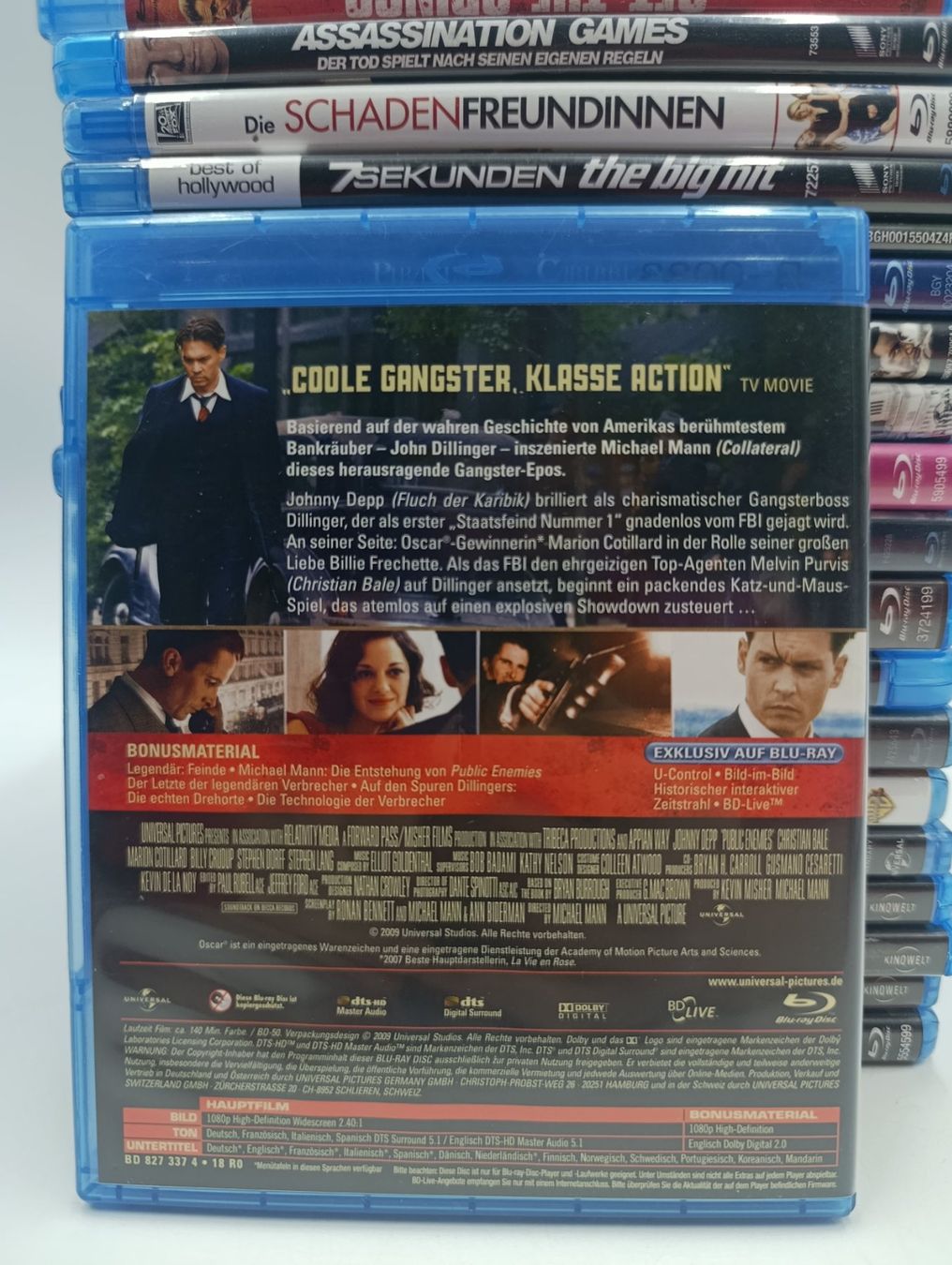 Tutti i DVDs: Public Enemies Blu Ray DVD – Usato da Wil SG venduto da Donaldus 1