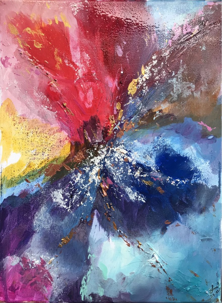 Dipinti: Acrylic Gemälde Kunst – Nuovo e nell'imballaggio originale da Zürich venduto da cangen