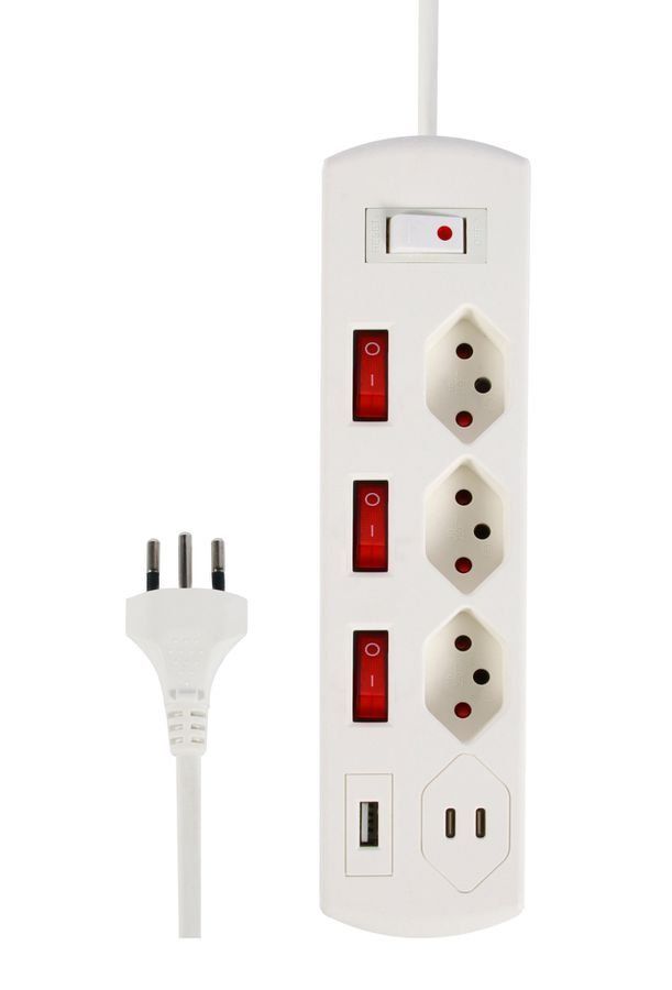 Spine: Steckdosenleiste Fix-Line+ MultiSwitch USB-C 3x T13, 2x USB- – Nuovo e nell'imballaggio originale da Aesch BL venduto da maerktplatzcom 1