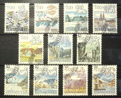 1982-86 / Tierkreiszeichen, Landschaften mit ET Stempel