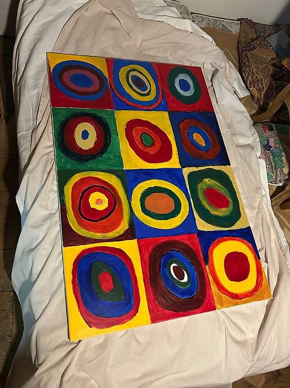 Dipinti: Tableau coloré artiste inconnu – Nuovo e nell'imballaggio originale da Préverenges venduto da lud_dk87 1