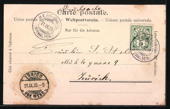 Cartoline postali: Altdorf, Kapuzinerkloster, Pfarrer Röss – Usato da Berlin venduto da bartko-reher 1