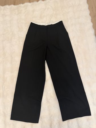 Zara Stoffhose, schwarz, Grösse S