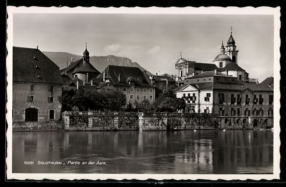 Ansichtskarten: AK Solothurn, Partie an der Aare – Gebraucht aus Berlin von bartko-reher