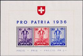 1936, Wehranleihe Einzelwerte aus Block Nr. W5-W7 postfr.**