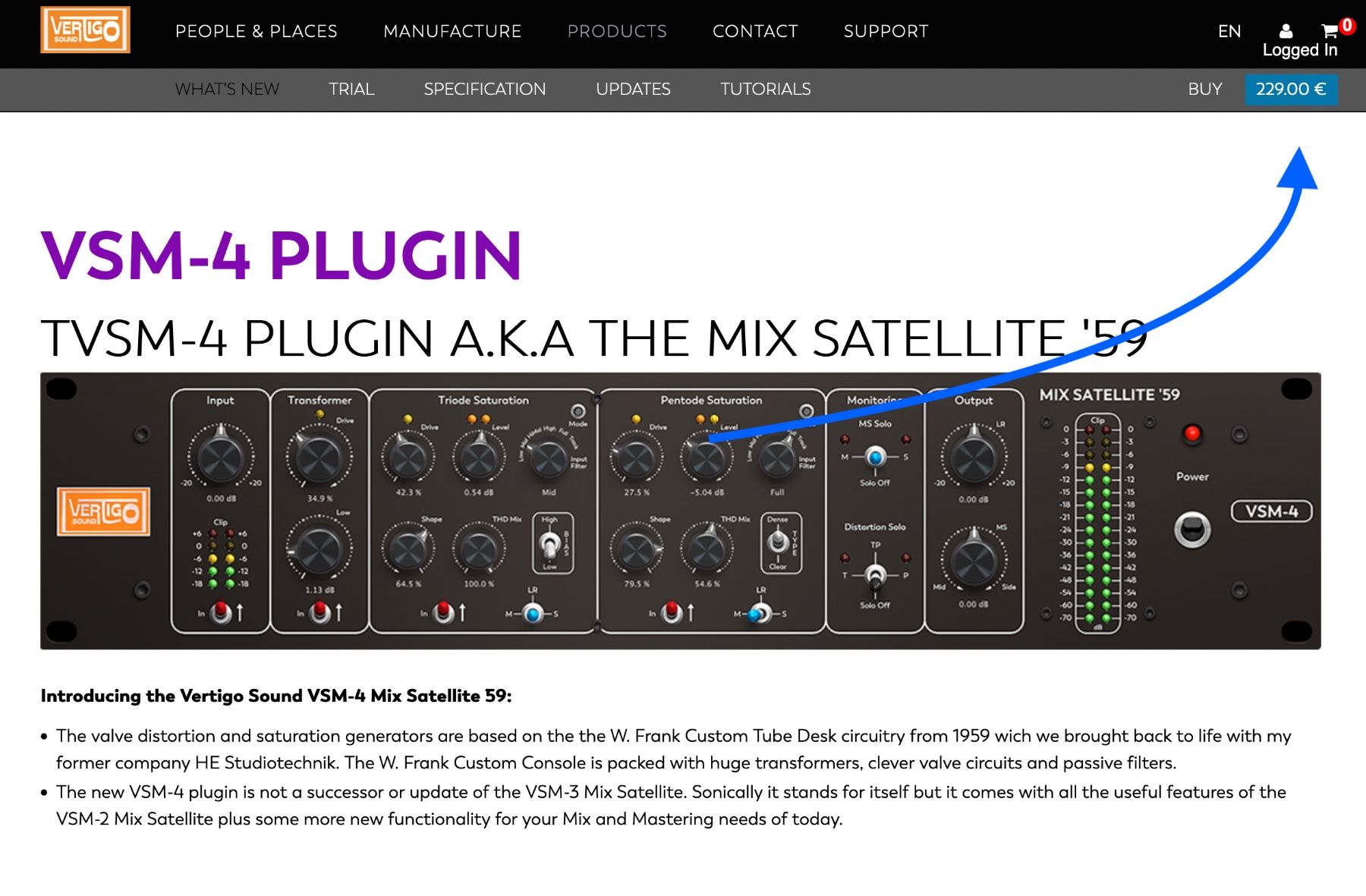 Software: VERTIGO VSM-4 PLUGIN - VSM4 – Usato da Emmen venduto da babmusician