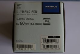 Olympus M.Zuiko ED 60mm f2.8 macro für MFT