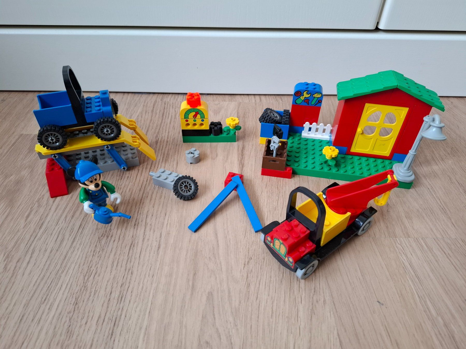 Lego Kit di costruzioni: LEGO 4166 Mickeys Autowerkstatt (2000) *Rarität* – Usato da Alpnach Dorf venduto da Burnbuster 2