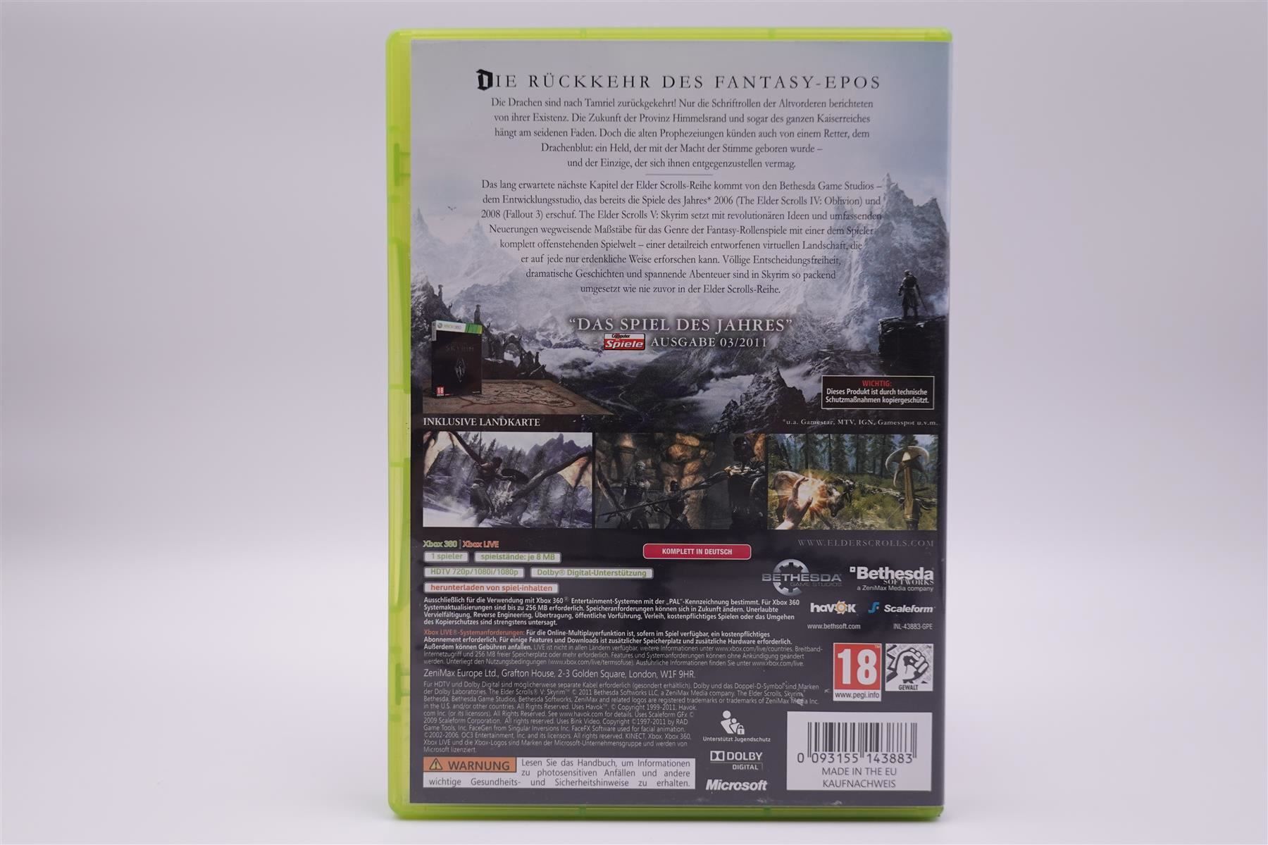 Microsoft Giochi: Skyrim (XBOX360) – Usato da Herisau venduto da ZelliZone 1