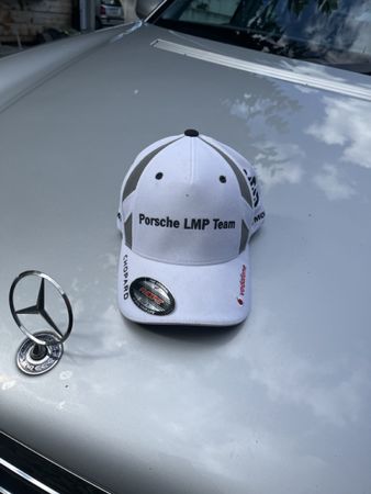 Porsche LMP Team Cap weiss mit Stickerei neuwertig