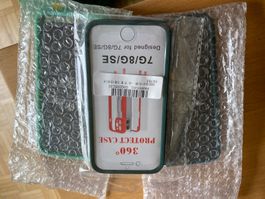 3x iPhone SE 2020 Hülle Cases grün 7 G 8 G voller 360 Schutz