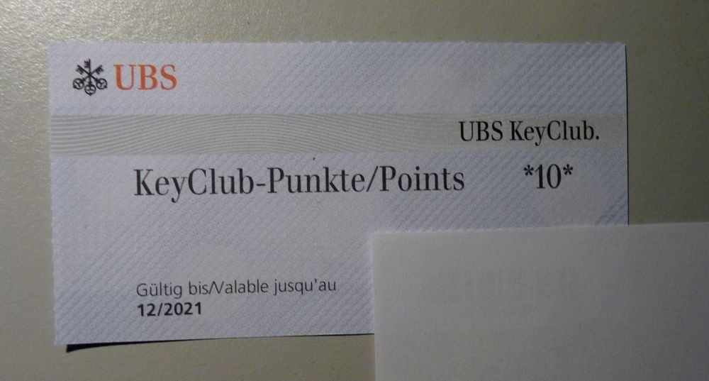 10 (UBS) * gültig 12/2021 Kaufen auf Ricardo