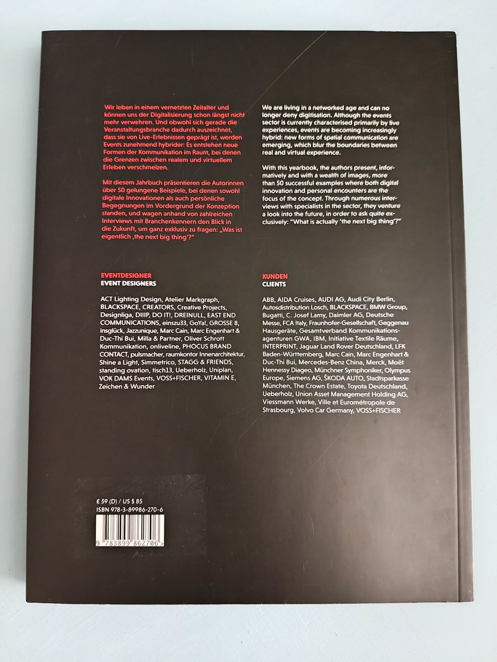 Libri: Eventdesign Yearbook 2017/2018 - Sprachen: De/En – Nuovo (secondo la descrizione) da Zürich venduto da syjo33 8