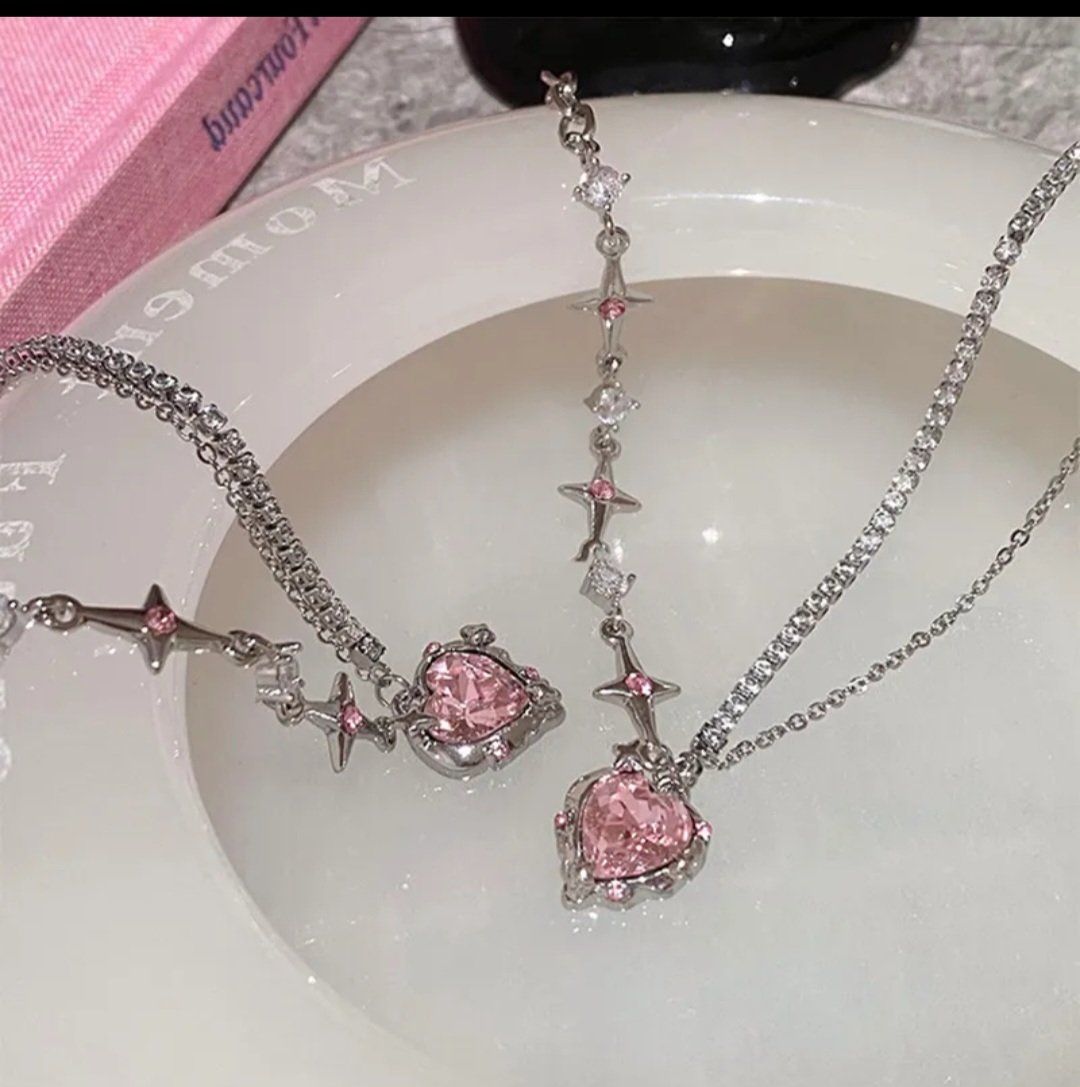 Catenine: Halskette mit Herzanhänger rosa – Nuovo e nell'imballaggio originale da Brunnen venduto da tan_5pl5 1
