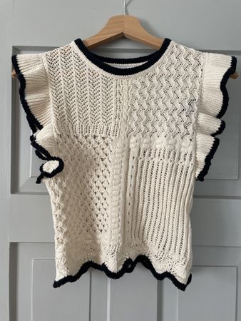 Zara crochet bluse 
