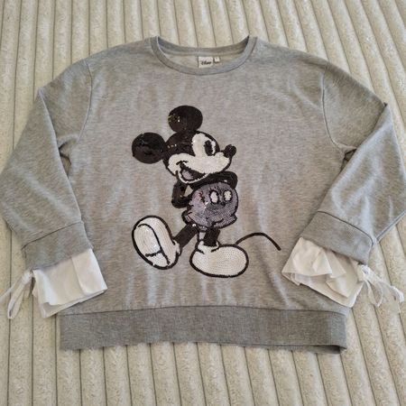 Sweatshirt DISNEY Mickey Mouse à Sequins Taille S