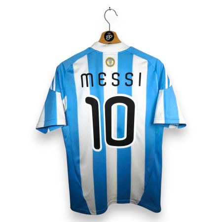 Original 2010-11 Argentina Home Trikot Messi