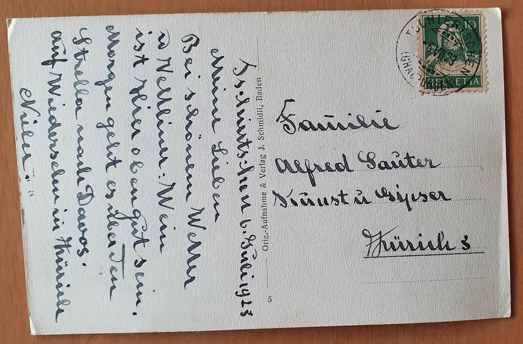 Cartoline postali: Tschiertschen 1923 – Usato da Kreuzlingen venduto da Rschweiz1 1