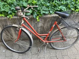 Vintage Damenvelo rot Helvetic