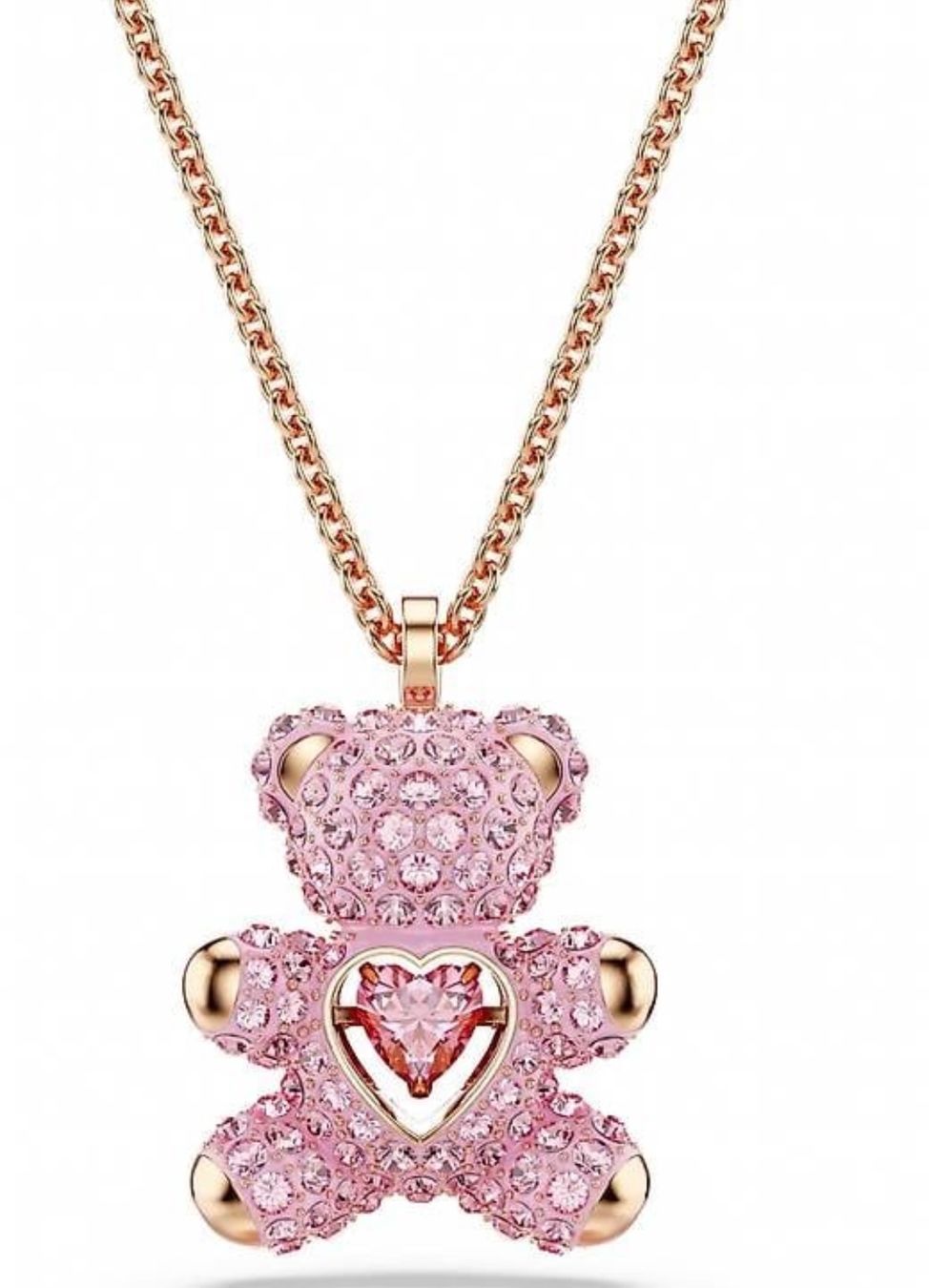 Swarovski Catenine: Swarovski Halskette mit Teddy Anhänger – Usato da Auw venduto da L_5vnb 1