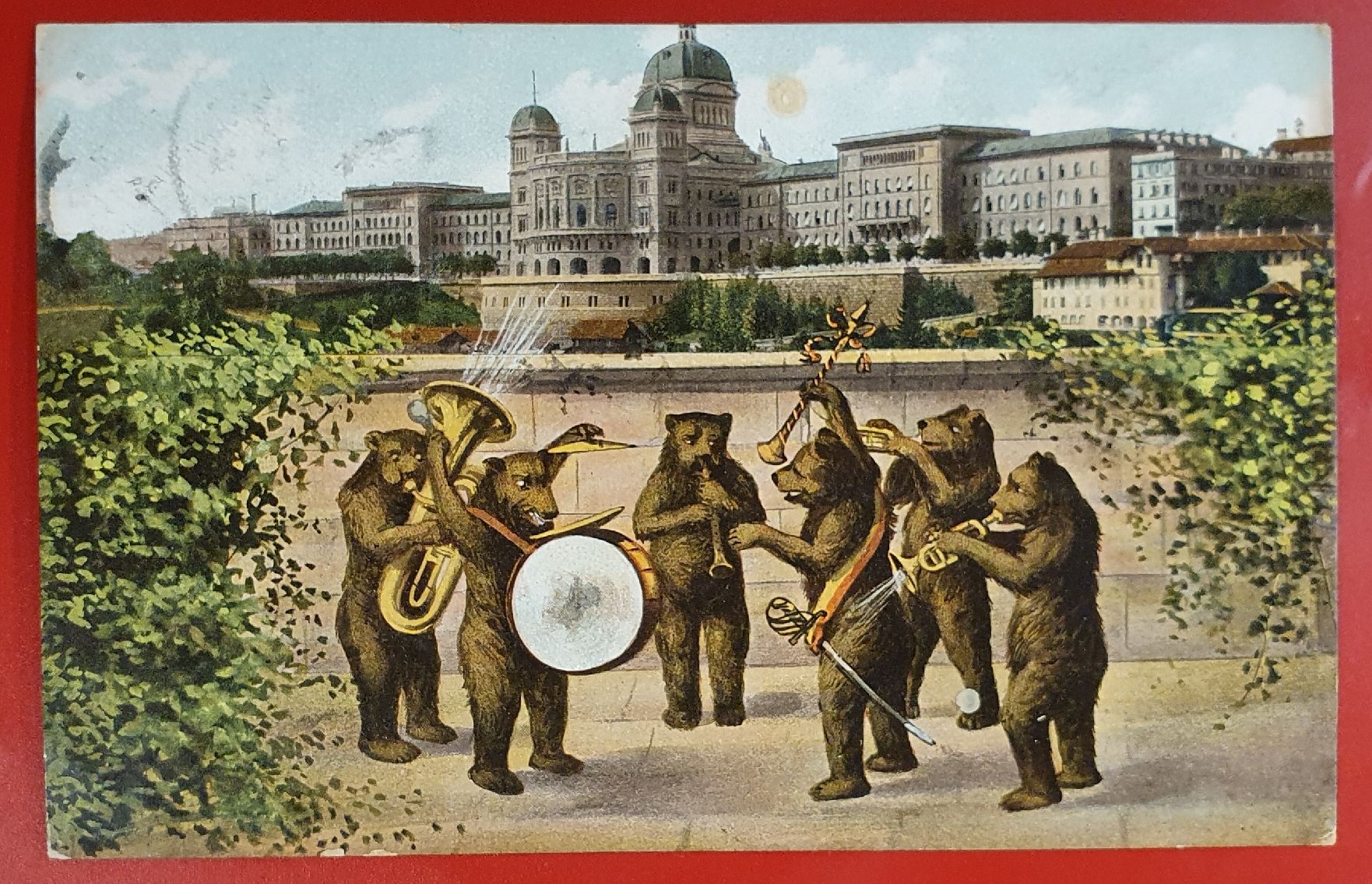 Cartoline postali: 4 Bärenkarten – Usato da Kreuzlingen venduto da Rschweiz1 4